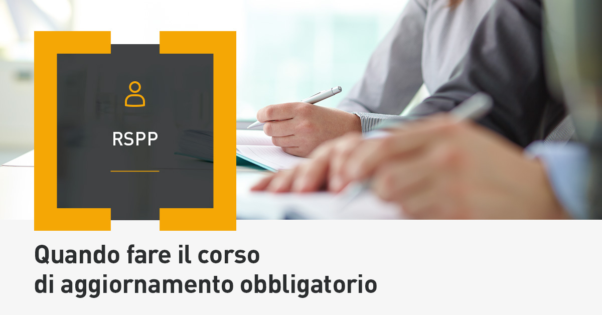 aggiornamento rspp datore di lavoro
