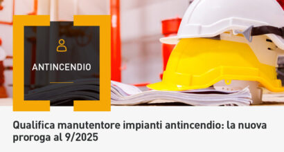 Proroga manutentore impianto antincendio