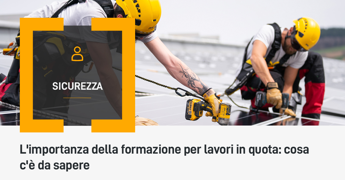 L'importanza della formazione per lavori in quota: cosa c'è da sapere